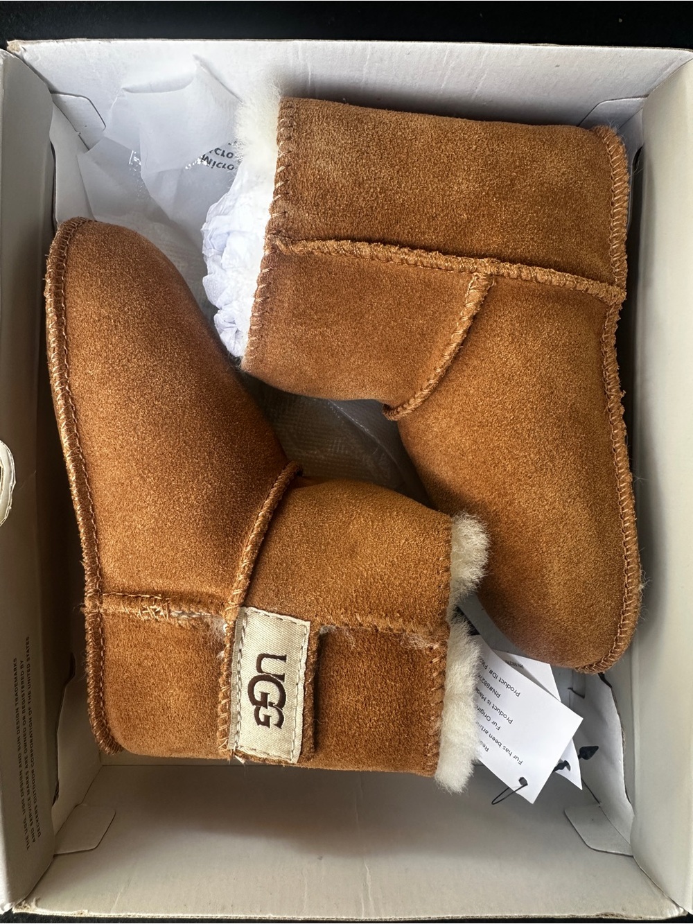 UGG Kids Mini Boot in Chestnut Suede